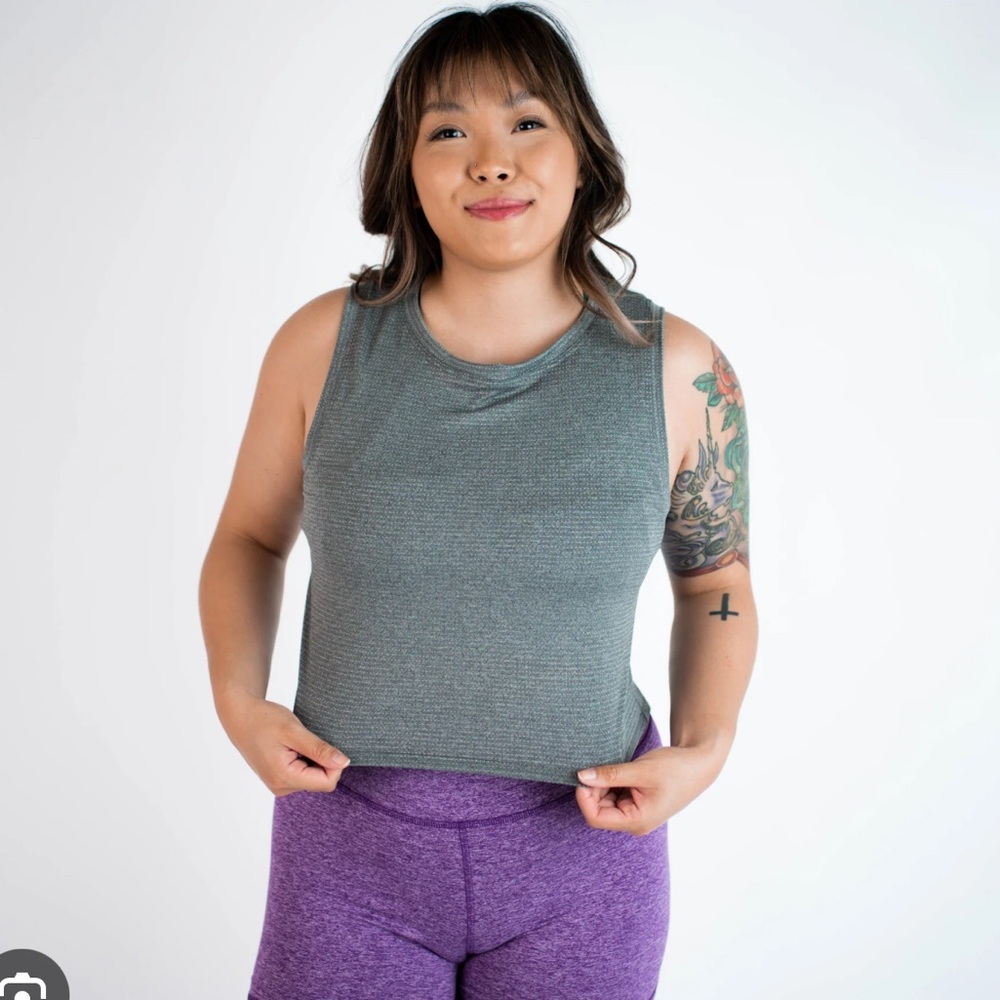 Fleo Dylan Muscle Crop - Lemon Zest - Picture 6 of 8